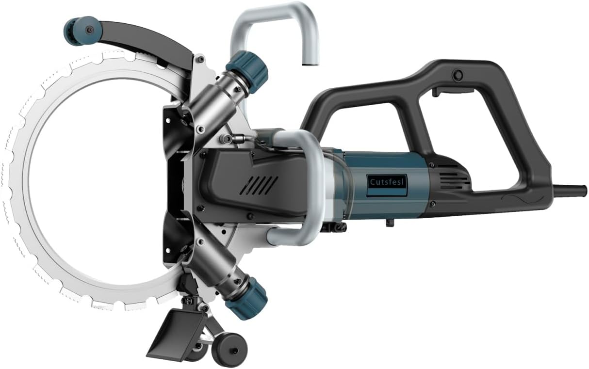 Electric Concrete Cutter Saw with Water Fed Dust Suppression, 8800W