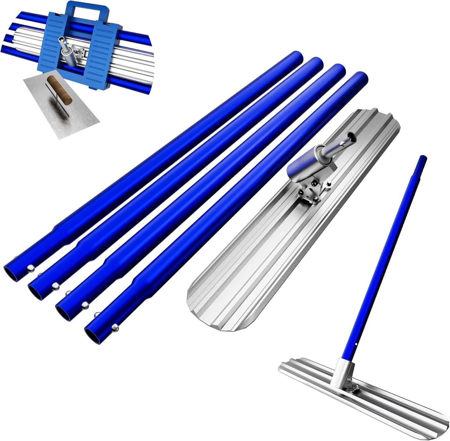 Magnesium Aluminum Alloy Concrete Float with 4 Combinable Handles 48’’×8’’